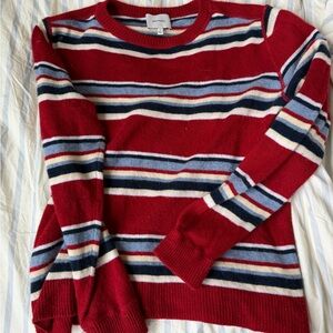 Reformation Boyfriend Cashmere Striped Sweater